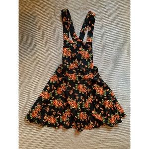 Forever 21 Floral Overall Dress